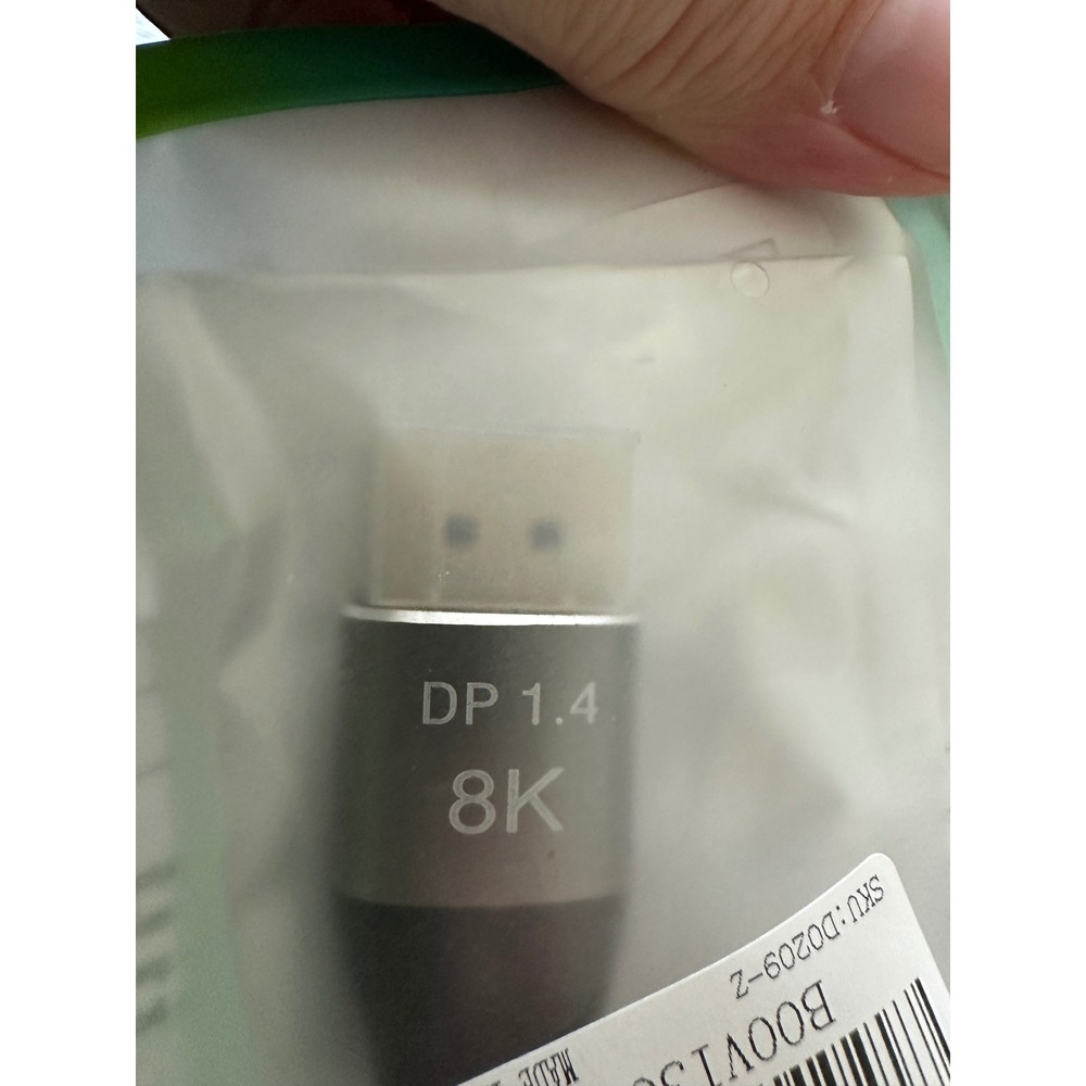 CableDeconn 8K DisplayPort 1.4 Adapter Gray Black D0209-Z NIP - Picture 3 of 3